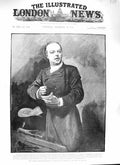 Original Old Antique Print 1888 Lord Charles Beresford House Commons State Navy