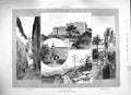Original Old Antique Print 1888 Hyeres France Quartier St. Paul Rue Du Paradis