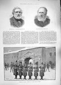 Original Old Antique Print 1889 Halliwell-Phillipps Philip Muntz Canada Citadel