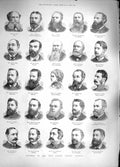 Original Old Antique Print 1889 London Council Asaph Hueffer College Hospital