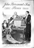 Antique Old Print *3830 1889 Advertisement John Brinsmead Sons Pianos London