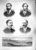 Old Antique Print 1889 Fort Ternan Khor Moussa Egypt Penrhyn Colomb Earl 19th