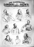 Old Antique Print 1889 Parnell Inquiry Commission Court Campbell Davitt 19th