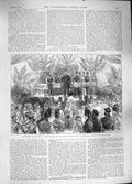 Original Old Antique Print 1889 Prince Wales Opening Head-Quarters Middlesex