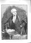 Old Antique Print 1889 Charles Russell Parnell Inquiry Commission Court 19th