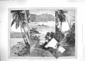 Old Antique Print 1889 Samoa Islands Pango-Pango Harbour Apia Nukualota 19th
