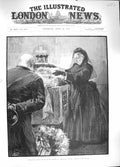 Old Antique Print 1889 Queen Funeral Duchess Cambridge Kew Church James'S 19th
