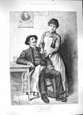 Original Old Antique Print 1889 Converting Radical Man Primrose Flower Rainey