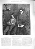 Old Antique Print 1889 Recueillement Souvenir De Venise Children Fine Art 19th