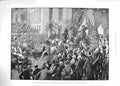 Old Antique Print 1889 King Italy Berlin German Artists Verein Den Linden 19th