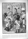 Antique Print *3826 1889 Queen Colours Royal Irish Fusiliers Windsor Castle