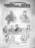 Original Old Antique Print 1889 Chetwynd Durham Turf Libel Case Court Lowther