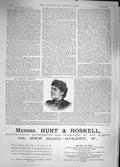 Old Antique Print 1889 Portrait Mrs Stannard Advertisement Hunt Roskell 19th