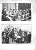 Original Old Antique Print 1889 London Flower Mission Clerkenwell-Close Workers