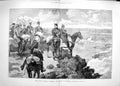 Original Old Antique Print 1889 German Emperor Review Aldershot Horses Siers