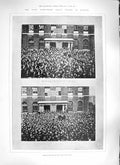 Original Old Antique Print 1889 Dock Labourers Strike London West Indi Victorian