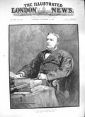 Original Old Antique Print 1889 Portrait Bottomley Firth Parliament Victorian