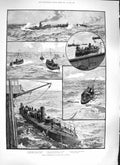 Original Old Antique Print 1889 Torpedo War Boats Atlantic Petrie Egypt Oxford