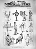 Original Old Antique Print 1889 Paris Street Scene Elections Parliament Men