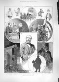 Original Old Antique Print 1889 Brighton Election Mayor Voters Parliament 19th