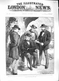 Original Old Antique Print 1889 Jefferson Davis Ex-President Civil War America
