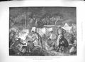 Original Old Antique Print 1889 Emin Pasha Camp Kinshassa Congo Tippoo Tib 19th