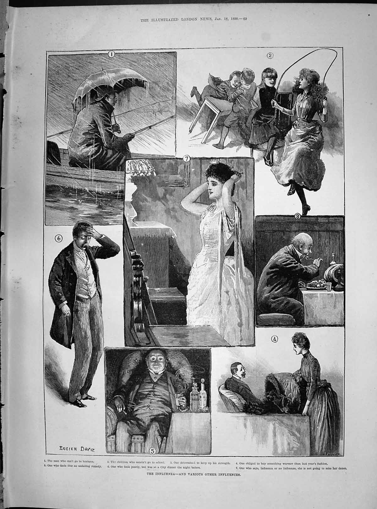 Old 1890 Influenza Marshall Admiral Sulivan General Viscount Templeto Victorian