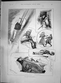 Antique Print 1890 Voyage Ship America Atlantic Ocean Transport Passengers 19th
