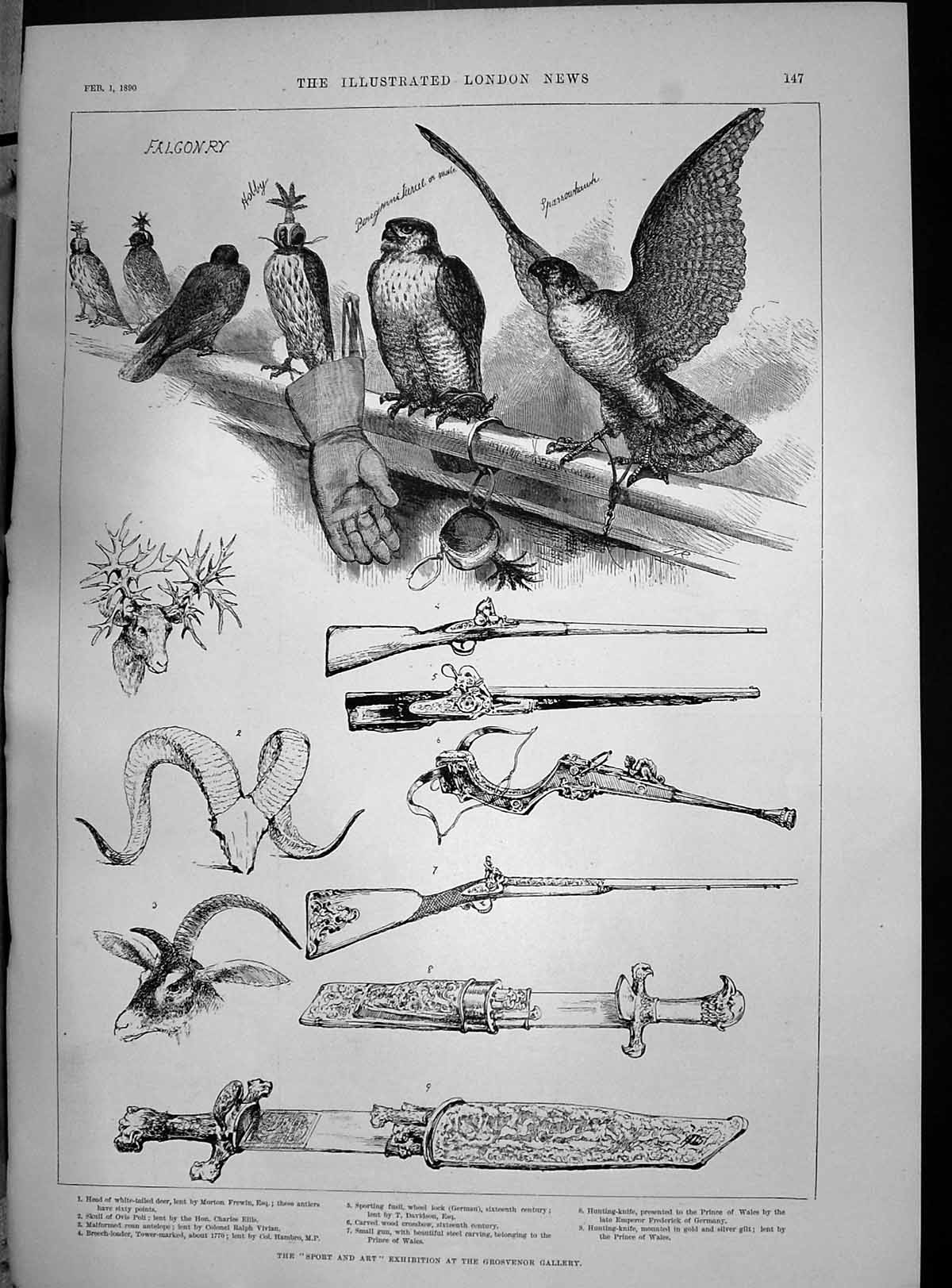 Old 1890 Grosvenor Gallery Sport Art Liquor Traffic Delagoa Kaffir Sh Victorian