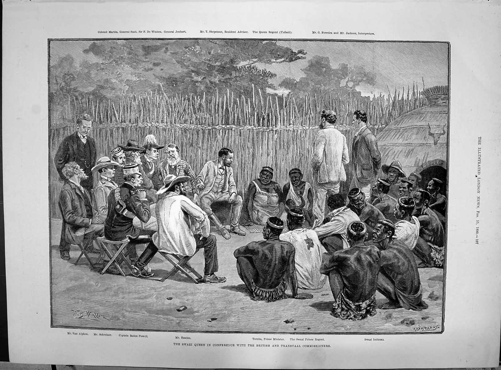 Old 1890 Swazi Queen Prince Transvaal Alphen Powell Tecuba Esselen Du Victorian