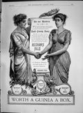 Old 1890 Advertisement Beechams Pills St. Helens Lancashire Leadenhal Victorian