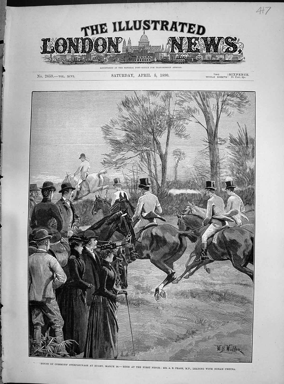 Old House Commons Steeplchase Rugby Horse Racing Pease Norah Creina S