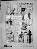 Original Old Antique Print 1890 Advertisement Sapolio House Cleansing Soap 19th
