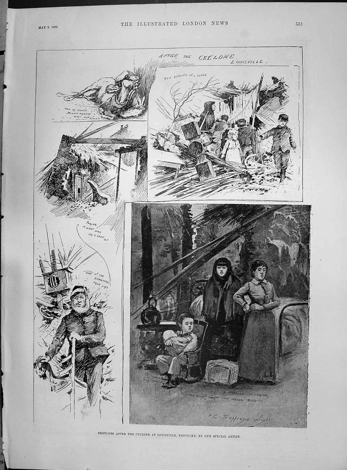 Old 1890 Cyclone Louisville Kentucky America Royal Family Grotto Quee Victorian