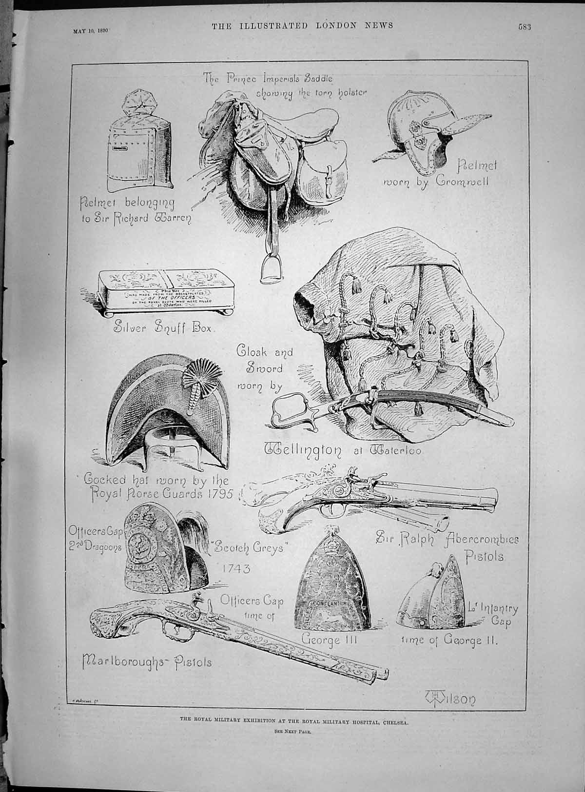 Old 1890 Military Exhibition Hospital Chelsea Wellington Waterloo Duk Victorian