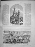 Old 1890 Faáade Edinburgh Exhibition Henry Brougham Loch Governor Cra Victorian