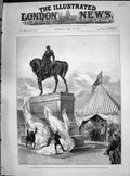 Old 1890 Queen Unveiling Equestrian Statue Prince Consort Windsor Par Victorian