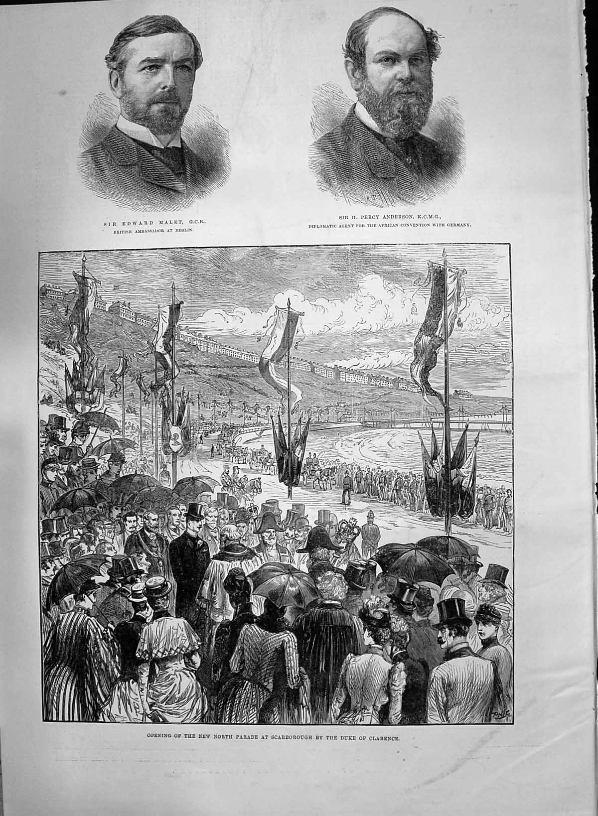 Old 1890 Edward Malet Percy Anderson Parade Scarborough Mayor Hutton Victorian