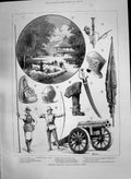 Old 1890 Royal Military Exhibition Chelsea Afghan Pipe Knight'S Helm Victorian