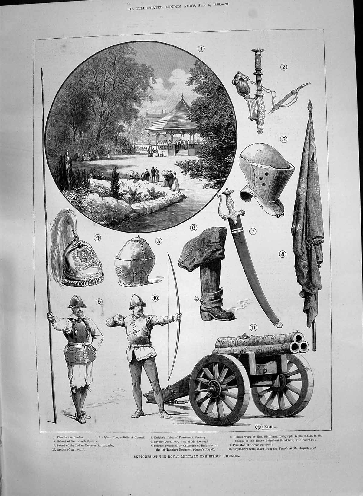 Old 1890 Royal Military Exhibition Chelsea Afghan Pipe Knight'S Helm Victorian