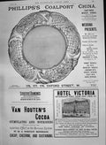 Old 1890 Advertisement Phillips'S Coalport China Hotel Victoria Houte Victorian