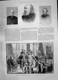 Old Print Robert Leeds Chadwick Soden Smith 1890 Nurses Marlborough House 19th