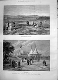 Old 1890 National Rifle Association Bisley Common Pavilion Butt Sport Victorian