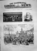 Old Print 1890 Incorporation Bournemouth Mcwilliam Mayor Town Clerk Pier 19th