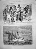 Old 1890 America Navy Ship York Town Theatre Captain Therese Carnelle Victorian