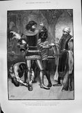 Antique Old Print 1890 Adventures Phra Phoenician Abraham Noble Isaac Taylor