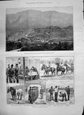Old 1890 Bellinzona Canton Ticino Cavalry Manoeuvres Dion Boucicault Victorian