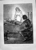 Antique Print 1890 Adventures Phra Phoenician Blodwen British Chieftainess 19th