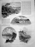 Old 1890 Forest Aitone Corsica Smyrna Cabrera Majorca Monte Cinto Med Victorian