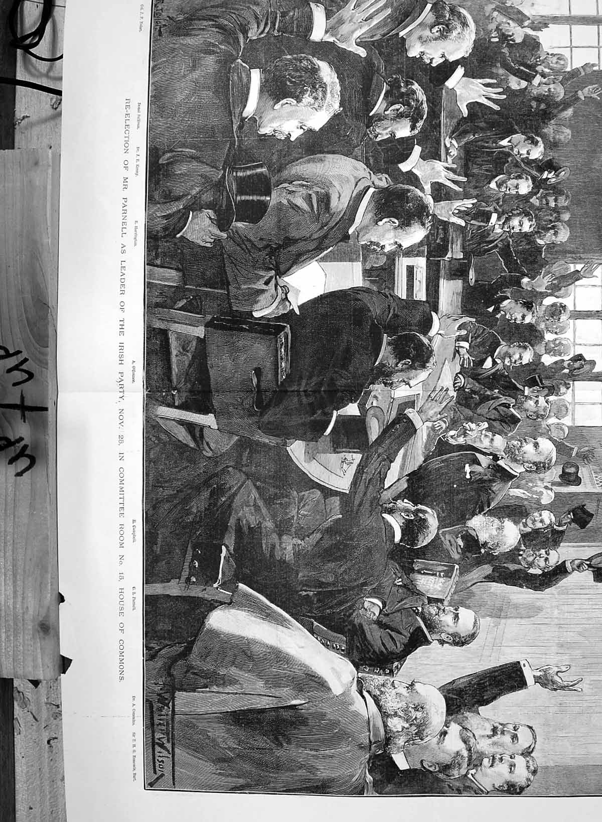 Old 1890 Re-Election Parnell Irish Party Commons Campbell O'Connor Ke 19th